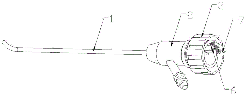 一种斜导轨卡扣式内窥镜的制作方法