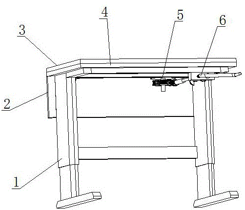 一种手摇式高度调节桌子的制作方法