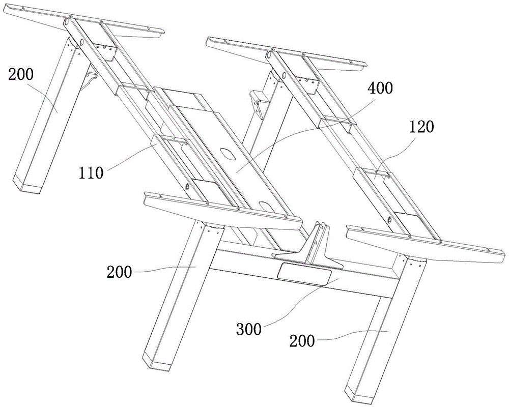 一种背靠背组合式桌架的线槽结构的制作方法