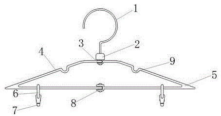 一种方便折叠且具有夹持功能的衣架的制作方法