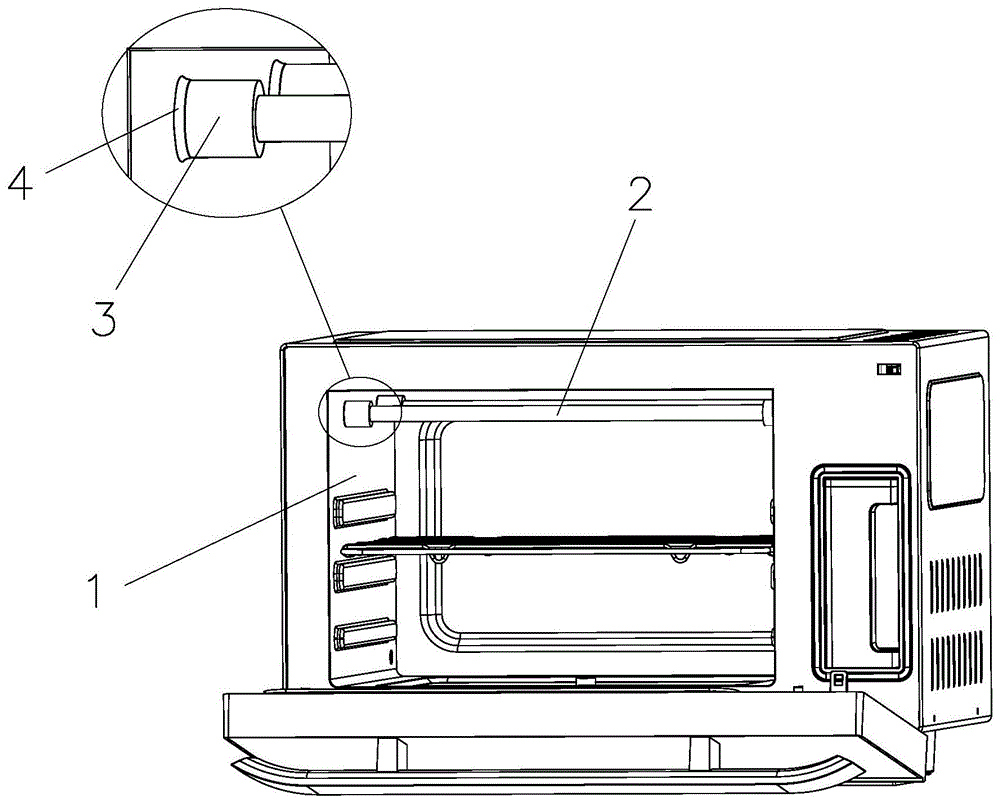 一种蒸汽烤箱的发热管安装结构的制作方法