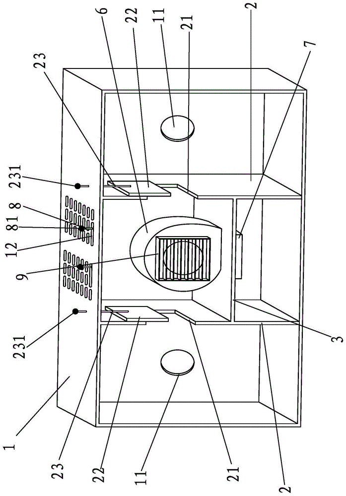 烘焙机的多变式气道结构的制作方法