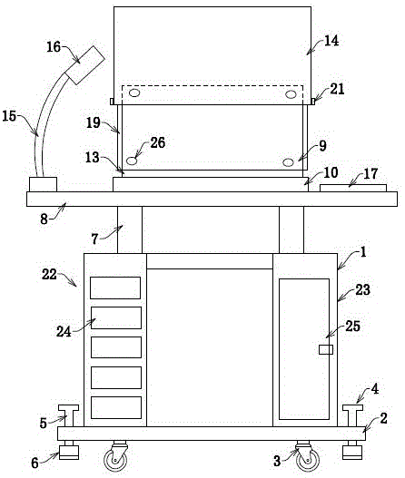 艺术设计用绘图桌的制作方法