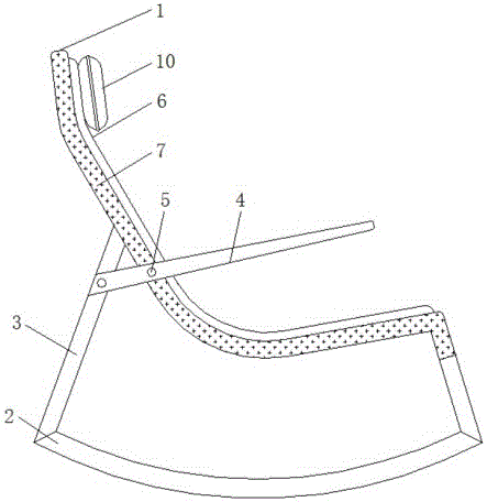 一种舒适度高的摇椅的制作方法