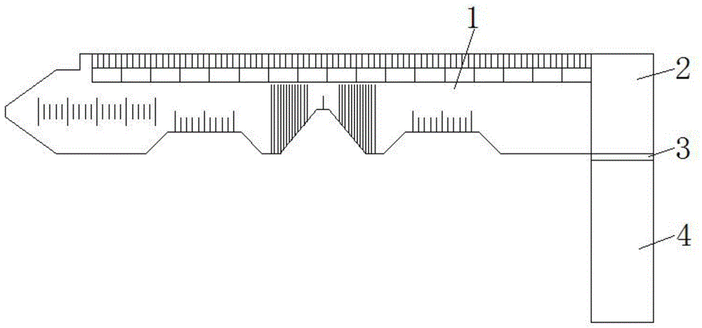 一种眼科用测量尺的制作方法