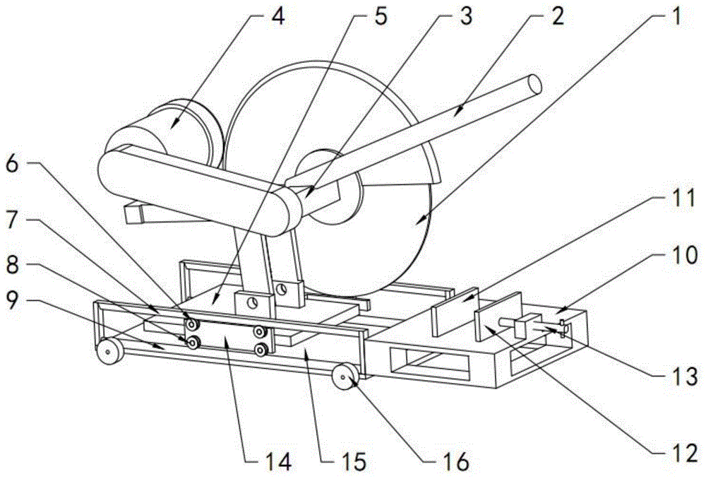一种轨道式型材切割机的制作方法