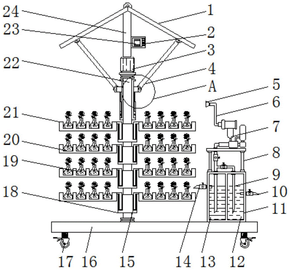 一种组合式石斛培养架的制作方法