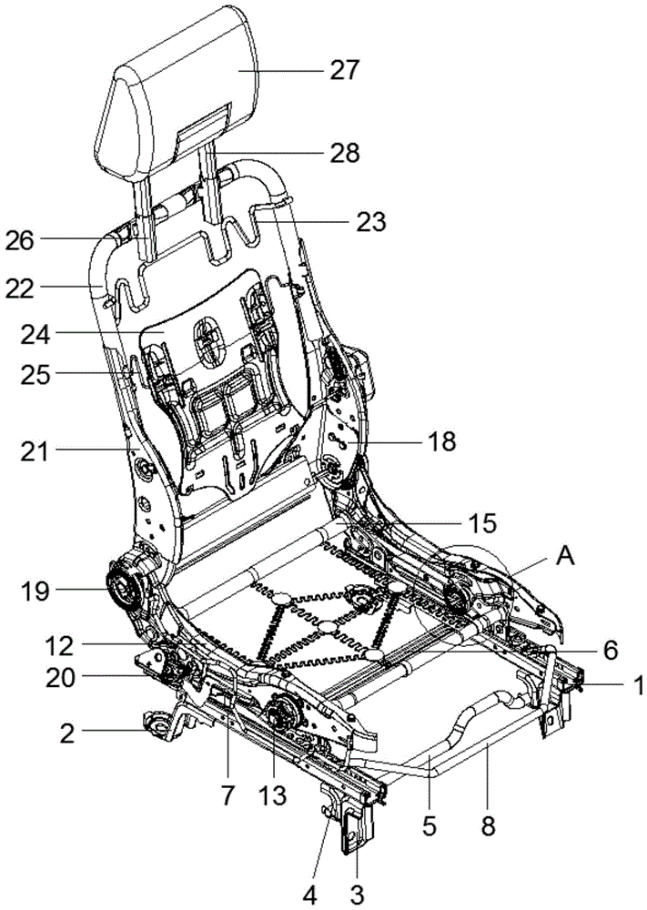 一种汽车座椅骨架结构的制作方法