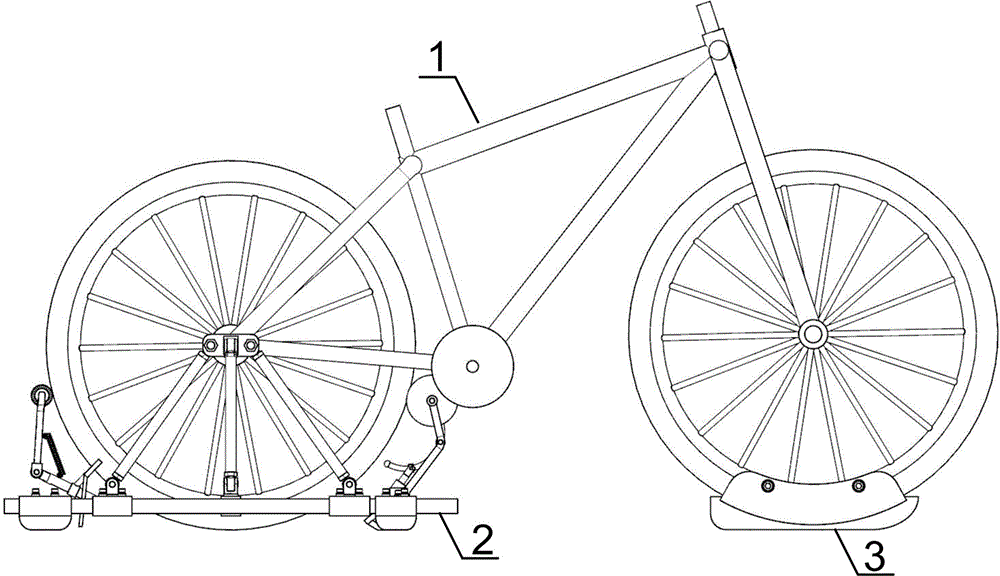 一种自行车适配滑冰装置的制作方法