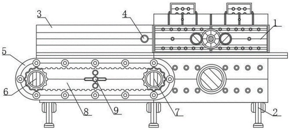 一种香梨加工机械设备用零件输送装置的制作方法