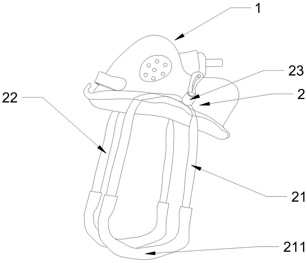一种双耳固定带氧气面罩的制作方法