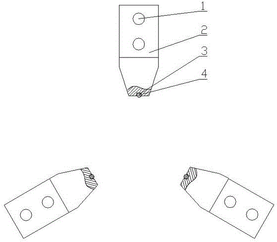 粘接式球面点收口块的制作方法