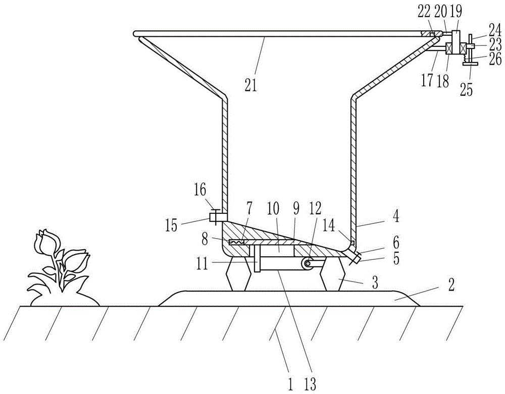 一种生态城市建设用安装在院内的雨水收集设备的制作方法