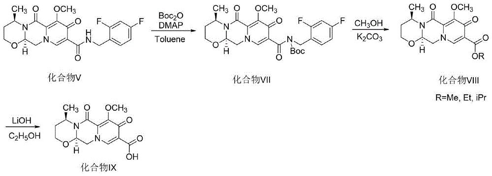 一种度鲁特韦原料及中间体中非对映异构体杂质的合成方法与流程