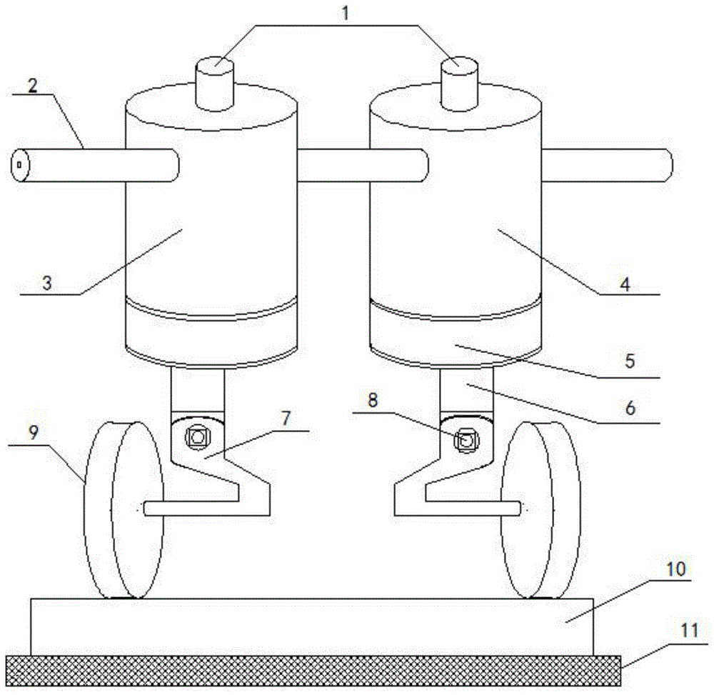 壳聚糖纤维面料层轮式定位杆装置的制作方法
