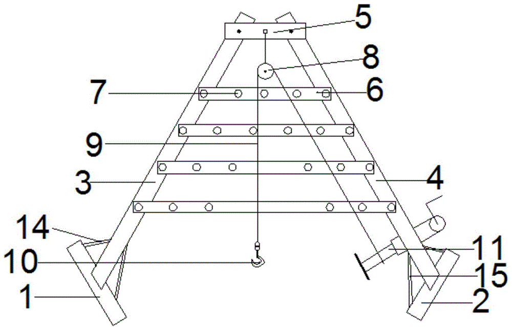 一种电力井盖起吊架的制作方法