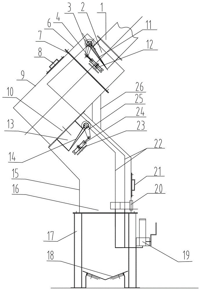 竖窑出灰机双阀液压排灰机构的制作方法