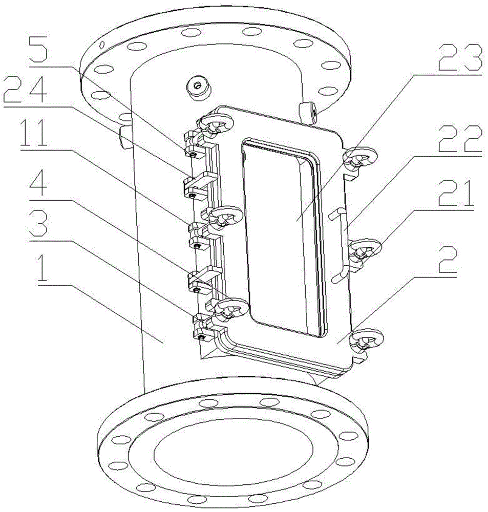 一种用于高压水清洗机喷淋舱的观察门的制作方法