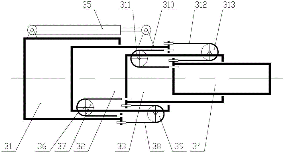 一种臂架伸缩机构的制作方法