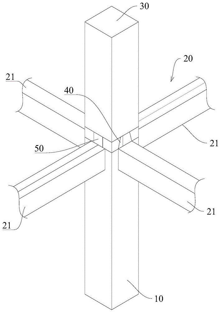 梁柱榫卯式节点结构的制作方法