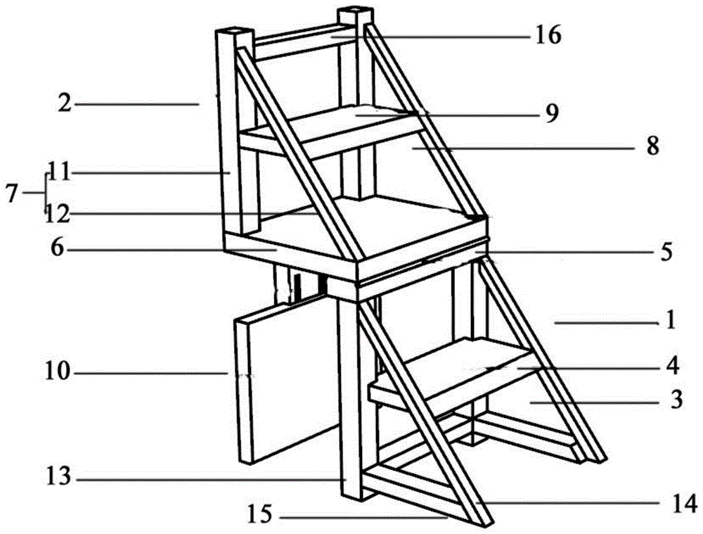 一种三和一多功能变形梯子的制作方法