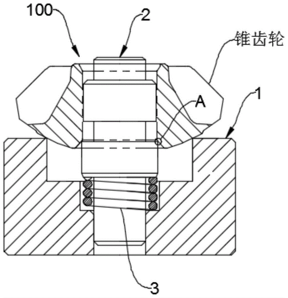 一种用于检测锥齿轮内孔球端倒角高度的检具的制作方法