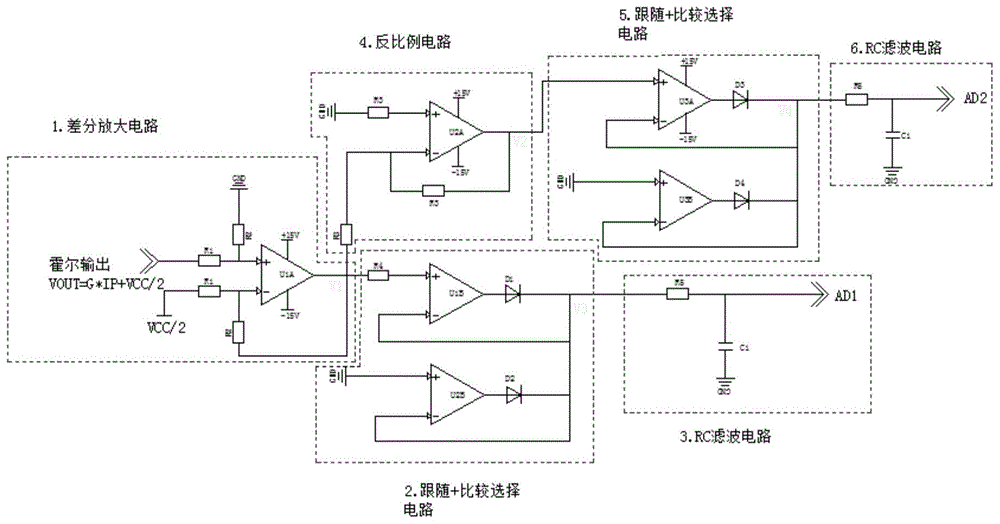 双AD通道交流电机相电流采样电路的制作方法