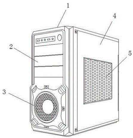 一种计算机用防尘散热机箱的制作方法