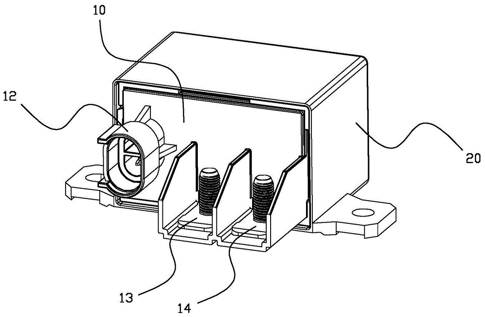 一种衔铁单侧止挡的电磁继电器的制作方法