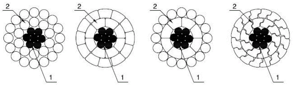 一种纤维绳芯铝绞线的制作方法