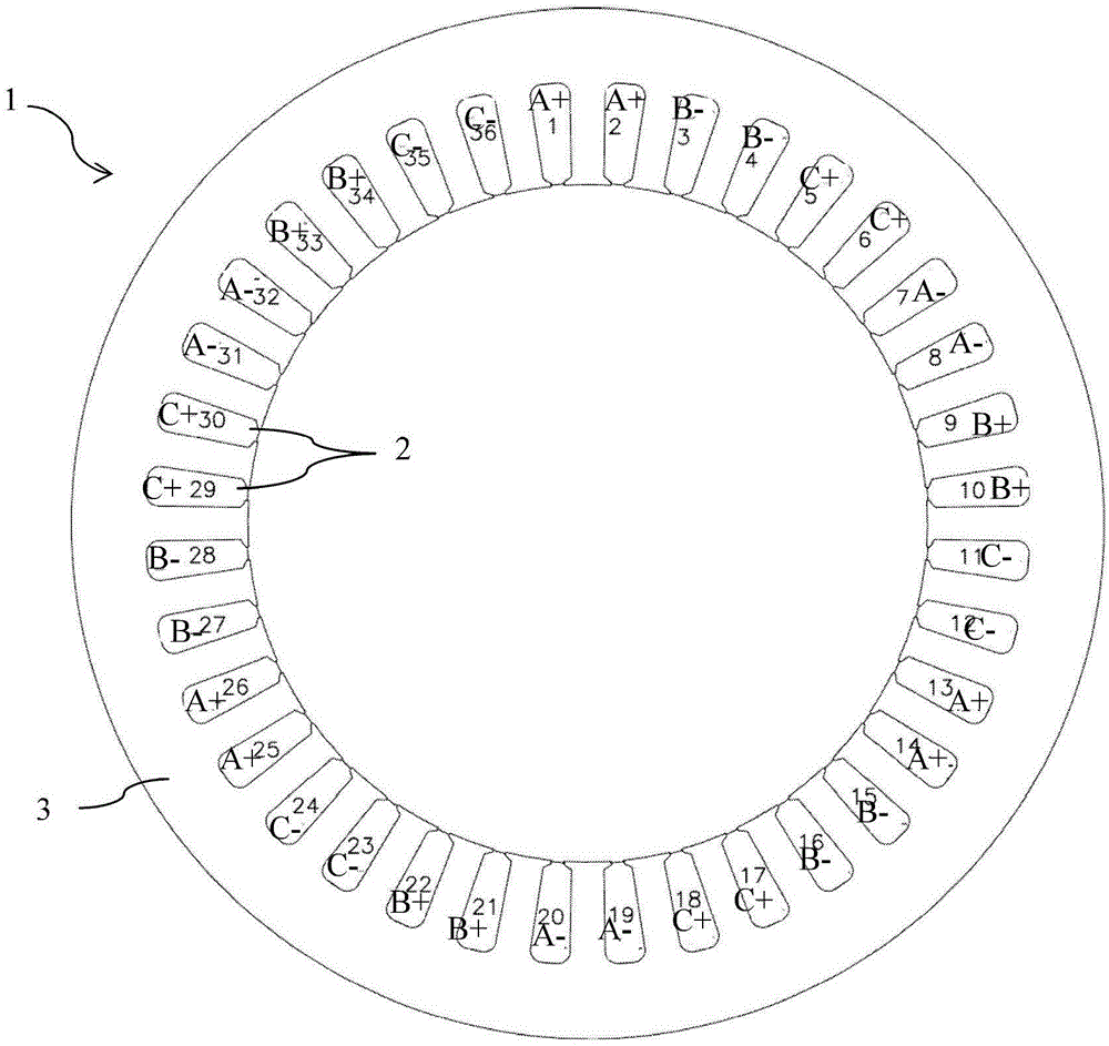 双线圈插入槽的电机的定子的制作方法