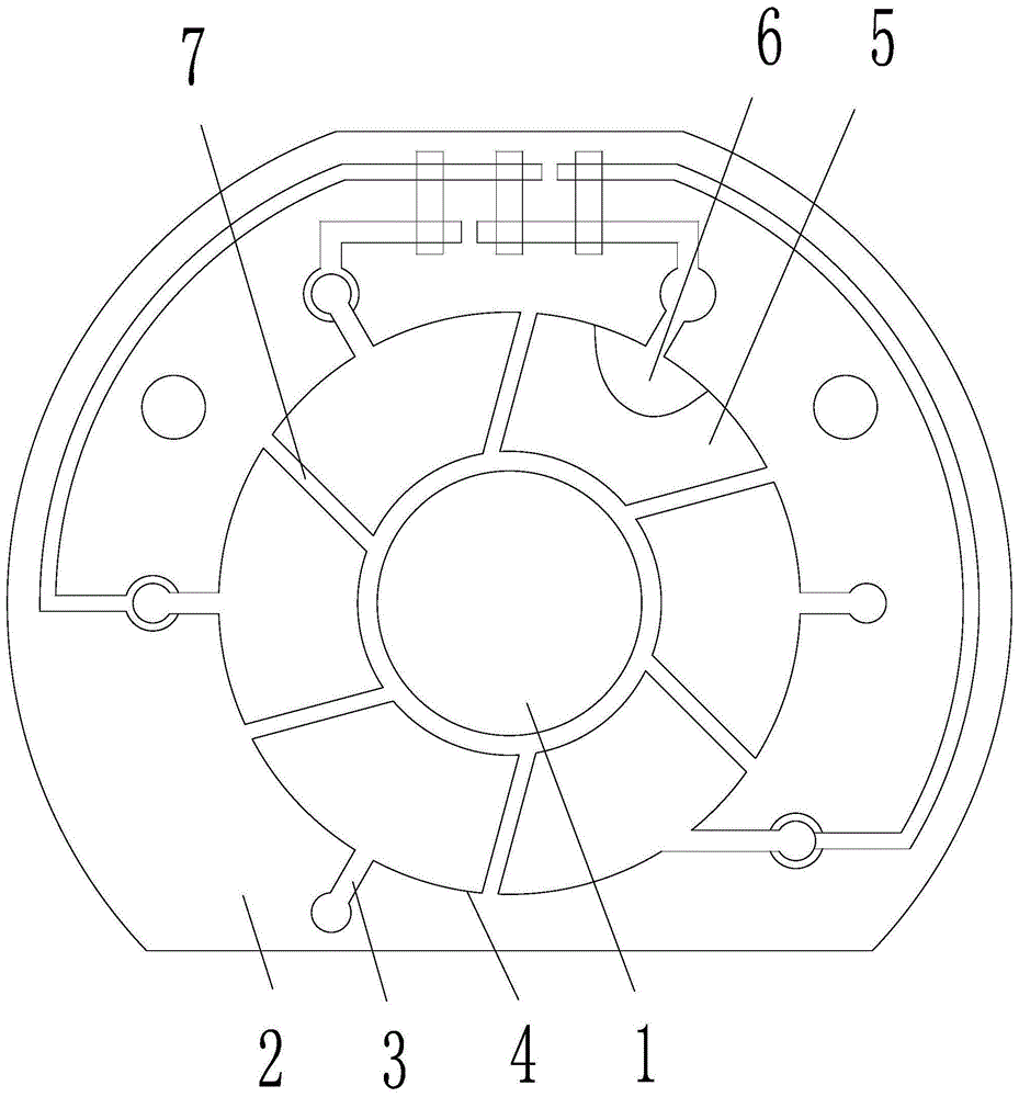扁平振动马达换向板结构及制作方法与流程