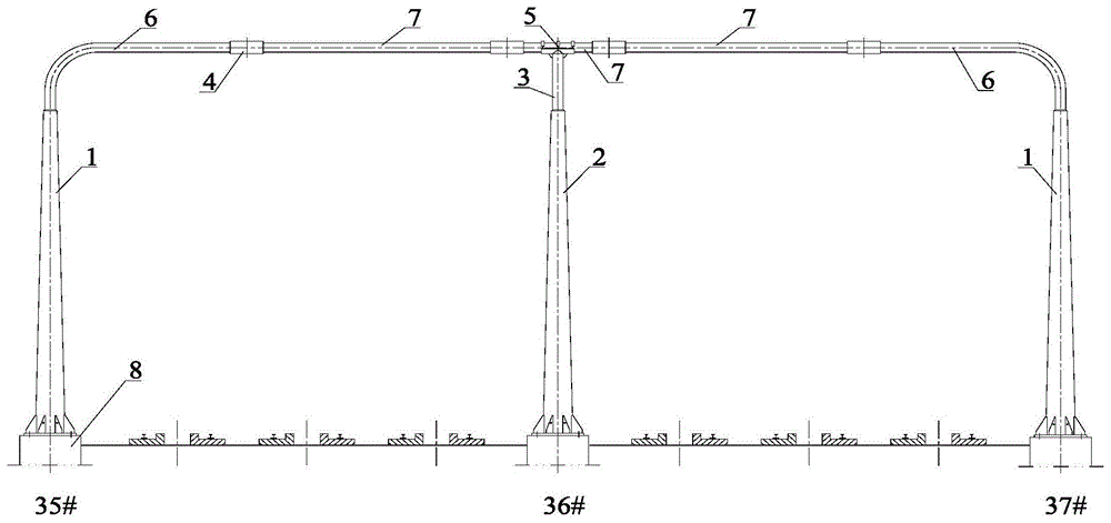 一种焊接连接的接触网硬横梁及其施工方法与流程