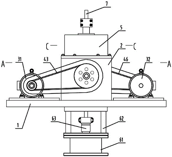 双电动机同步输入转矩的螺杆泵地面驱动装置的制作方法