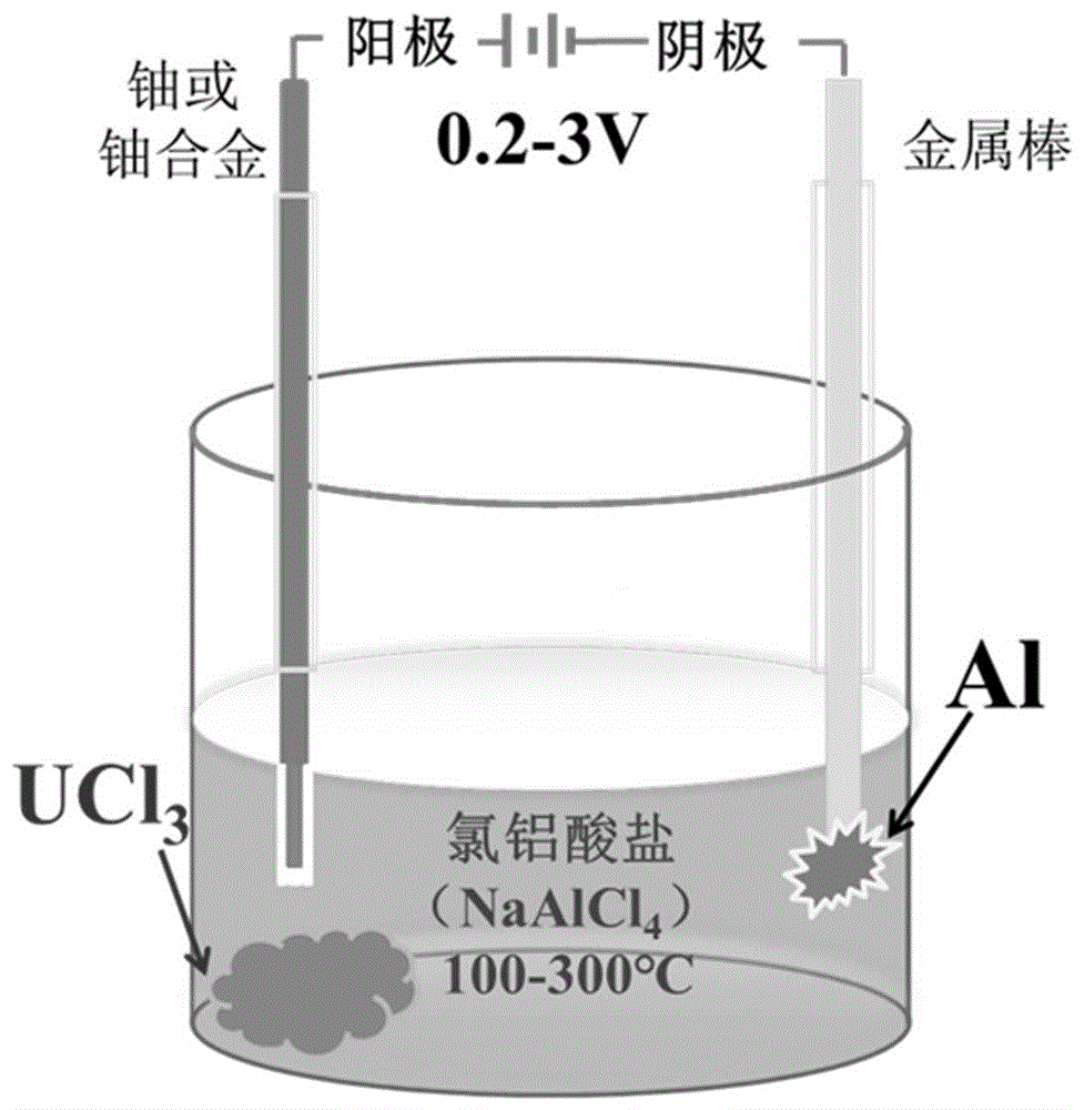 一种三氯化铀的制备方法及其应用与流程