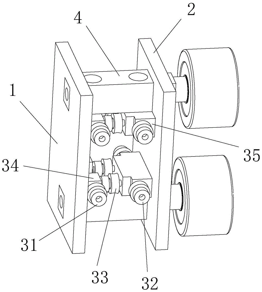 圆织机用综丝杆下导向装置的制作方法