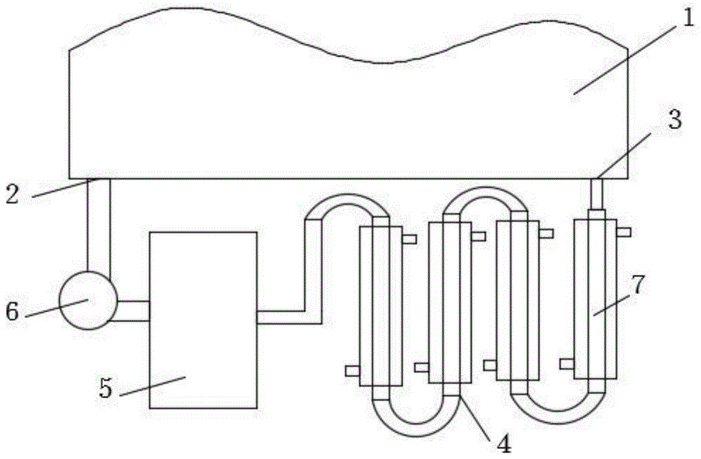 一种贾卡经编机用油循环控制装置的制作方法