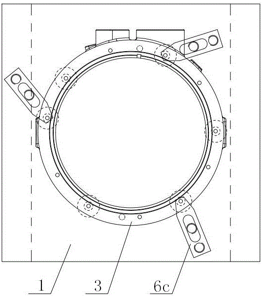 用于加工电机壳体内孔和端面的专用夹具的制作方法