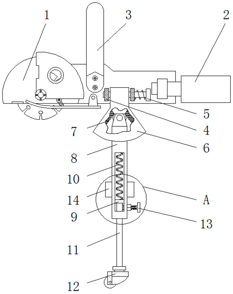 一种建筑施工使用的室内水电开槽机的制作方法