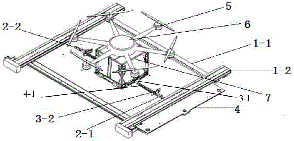 小体积式物流无人机用停机装置的制作方法