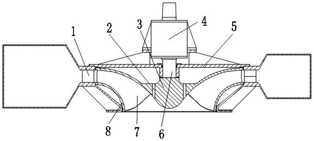 一种通过调整上冠密封位置实现水轮机轴向力设计的方法与流程