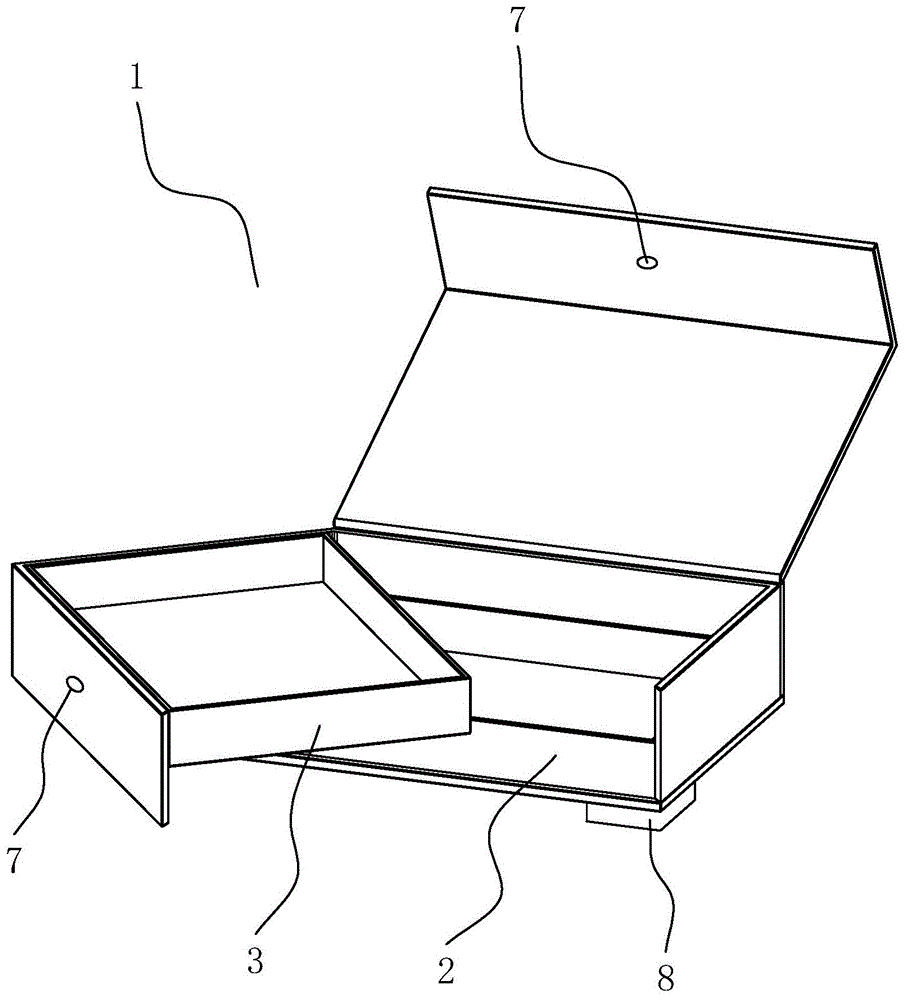 一种侧开式香烟礼盒的制作方法