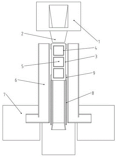 转椅滚轮部件注塑后分类输送装置的制作方法