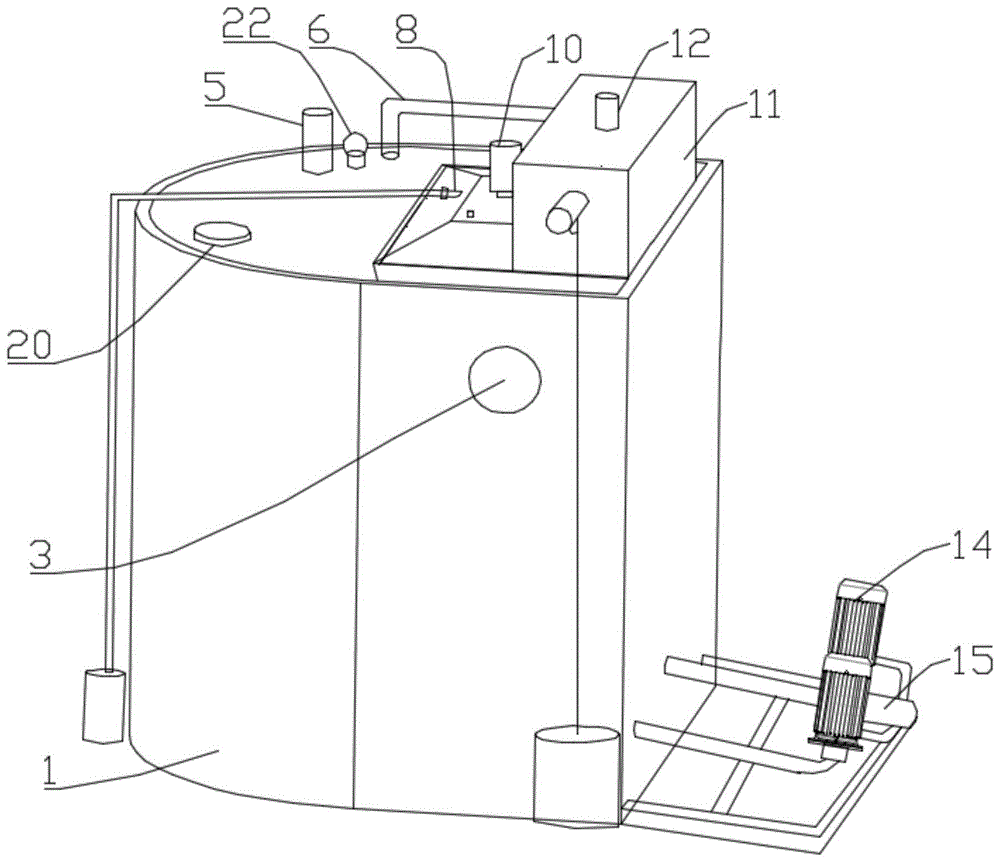 一种箱泵一体化渣油分离装置的制作方法