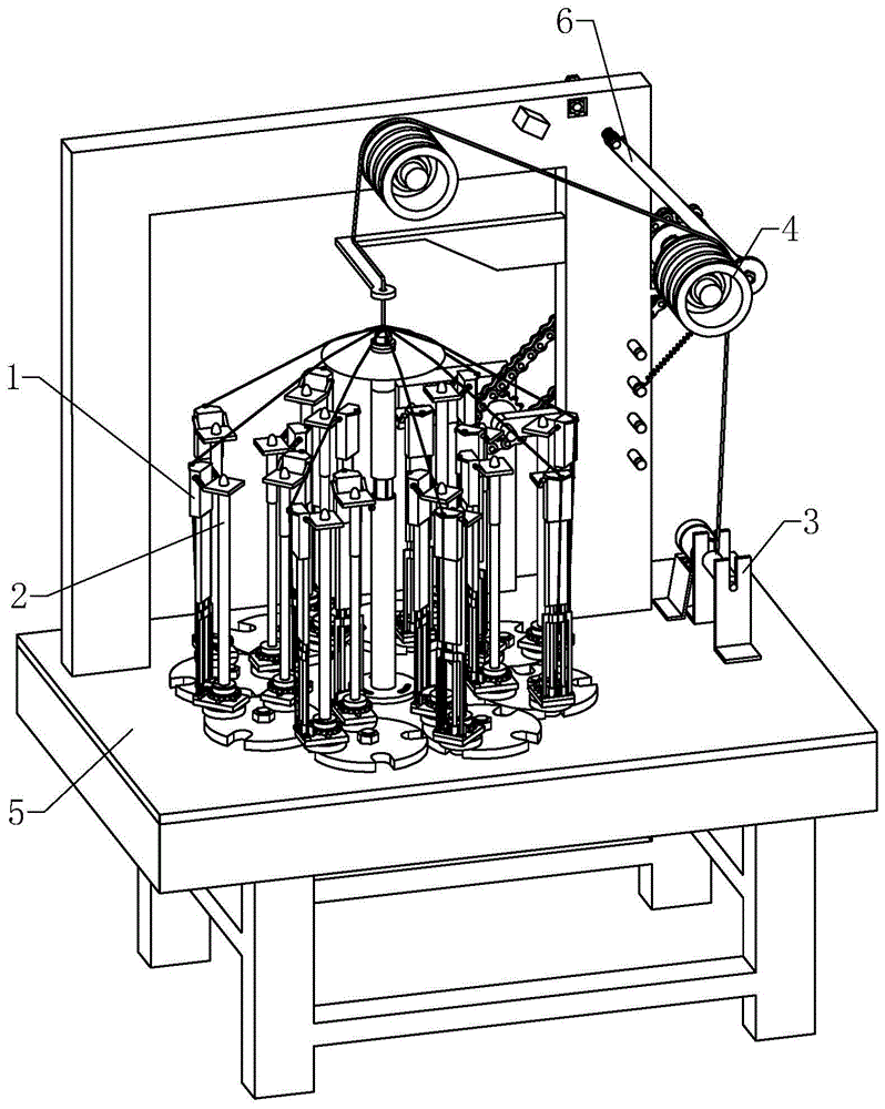 一种编织机的压线装置的制作方法