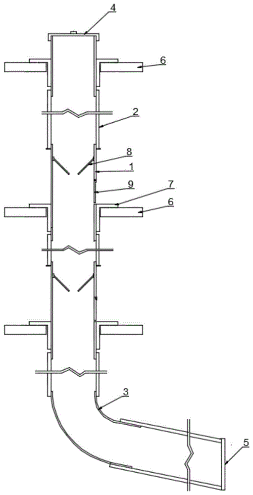 一种运输建筑垃圾的组合式管道的制作方法