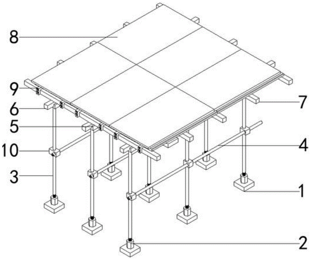 一种建筑工程新型模板支撑架的制作方法