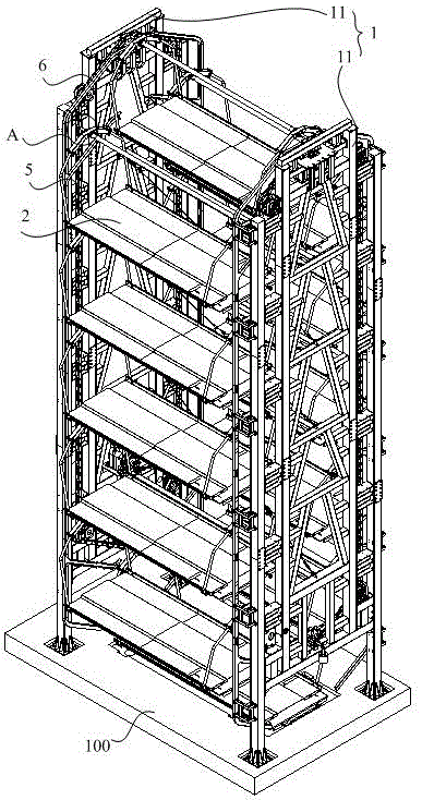 立体循环停车库的制作方法