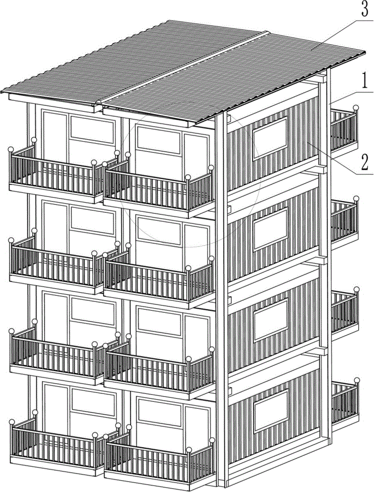 大型立体仓储式房屋的搭建方法与流程