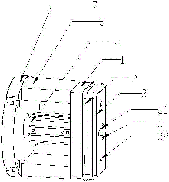 一种手机中框按键的加工治具的制作方法